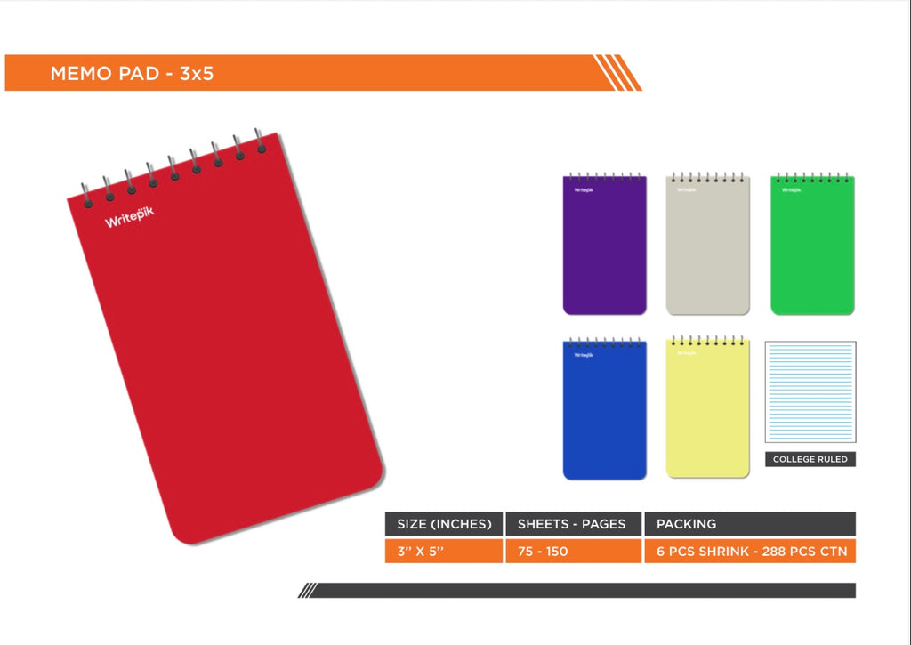 Memo pad, 3x5, 50 pcs