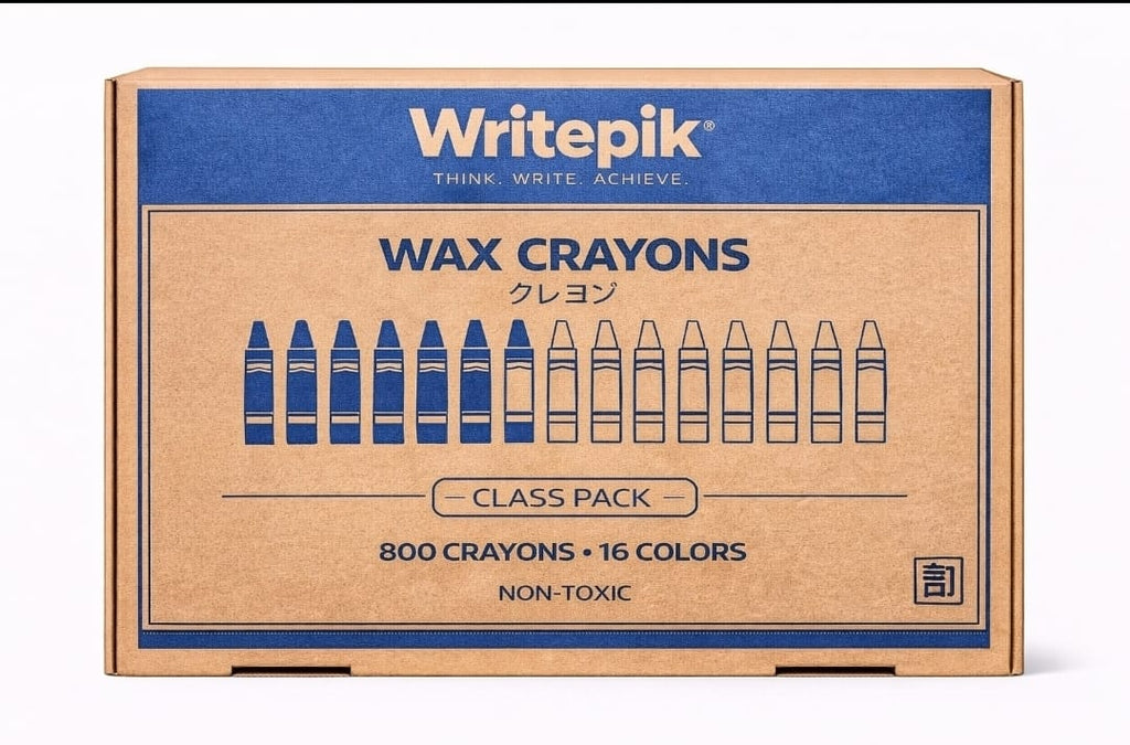 Wax Crayons, Class Pack of 800 crayons, 16 colors