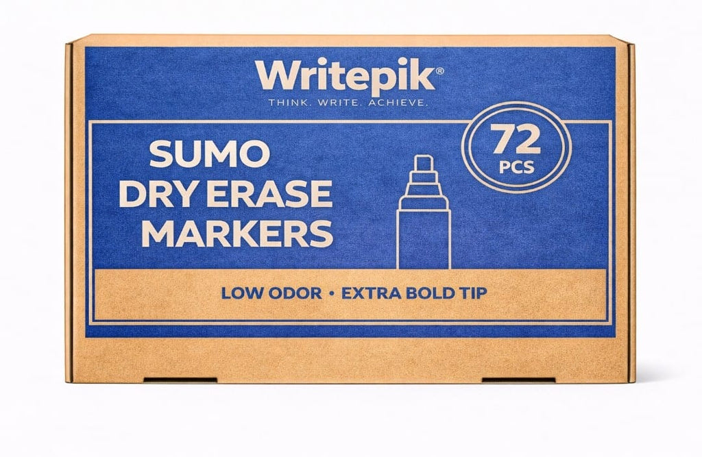 Sumo Dry Erase Markers, 72 pcs. Low Odor, Extra Bold Tip