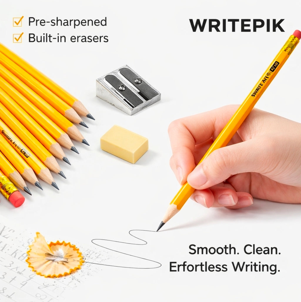 WritePik #2 HB Pencils Bulk Pack of 350 pcs