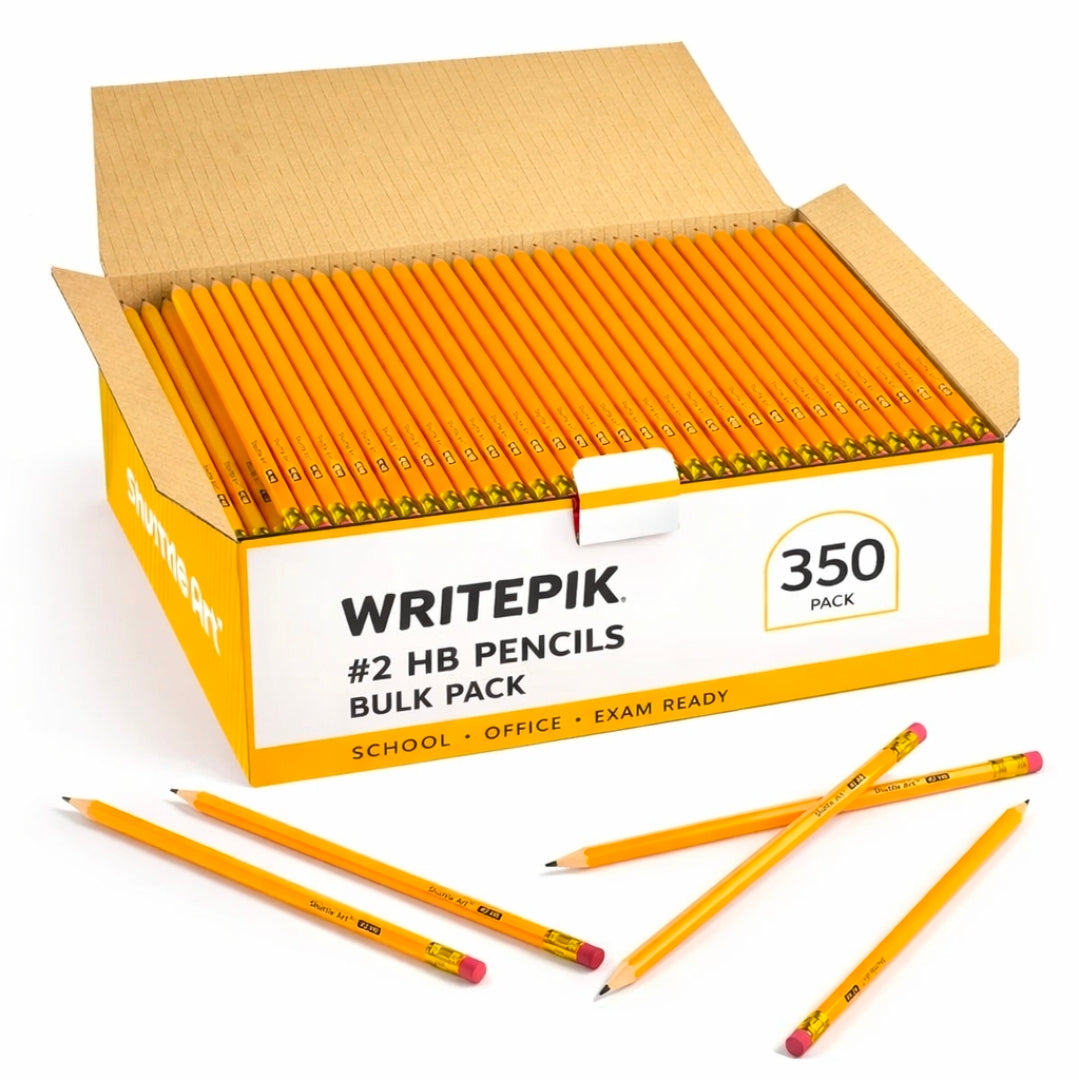WritePik #2 HB Pencils Bulk Pack of 350 pcs
