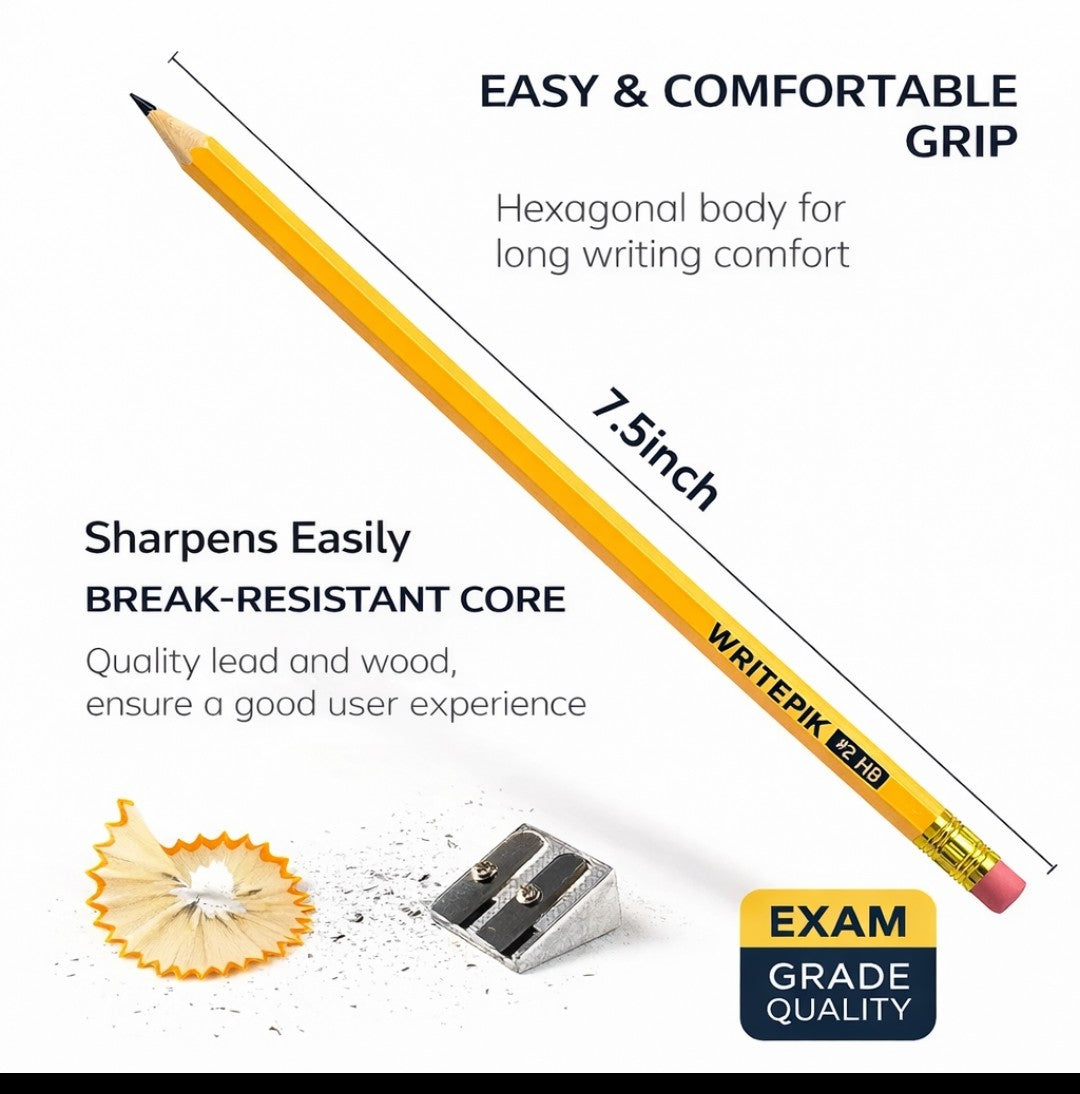 WritePik #2 HB Pencils Bulk Pack of 350 pcs