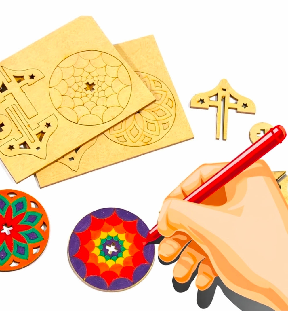 Writepik 15 Mini watercolor pens + DIY Spinner, 20 packs