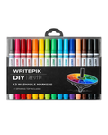 WritePik 12 Washable Markers + DIY Spinner, 24 packs
